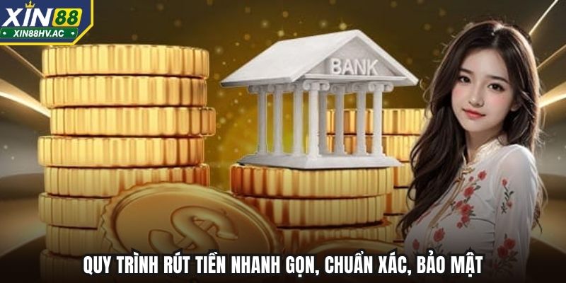 Quy trình rút tiền nhanh gọn, chuẩn xác, bảo mật
